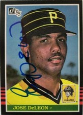 Jose DeLeon Autographed 1985 Donruss #308