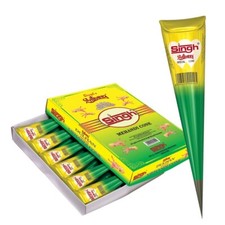 SINGH Brown Mehendi Cone 12 pcs For Henna Art Designs
