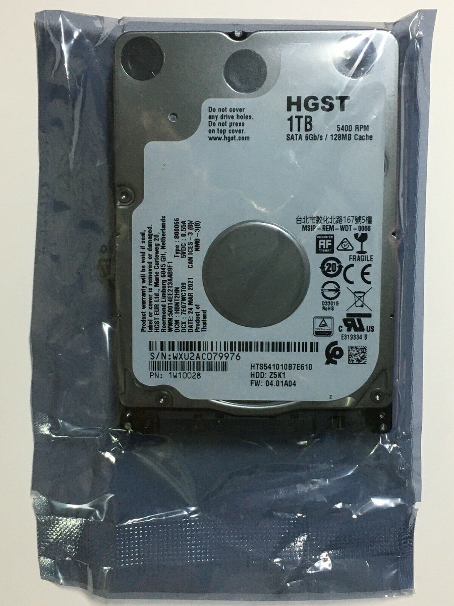 HGST HTS541010B7E610 1TB 5400 RPM SATA 6Gbps 128MB Cache