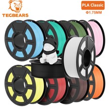 TECBEARS New PLA Classic High Speed 600mm/s 3D Printer Filament 1.75mm 1KG LOT