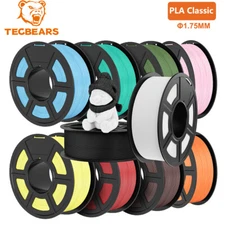 TECBEARS New PLA Classic High Speed 600mm/s 3D Printer Filament 1.75mm 1KG LOT