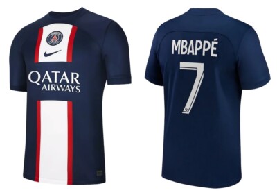 Psg 2023 Maglietta Mbappe Psg Trikot Nike Paris Saint-Germain 2022