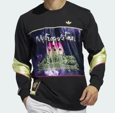 NWT Adidas x Metropolitan Metro USA Skateboarding Long Sleeve Tee Shirt Men's M