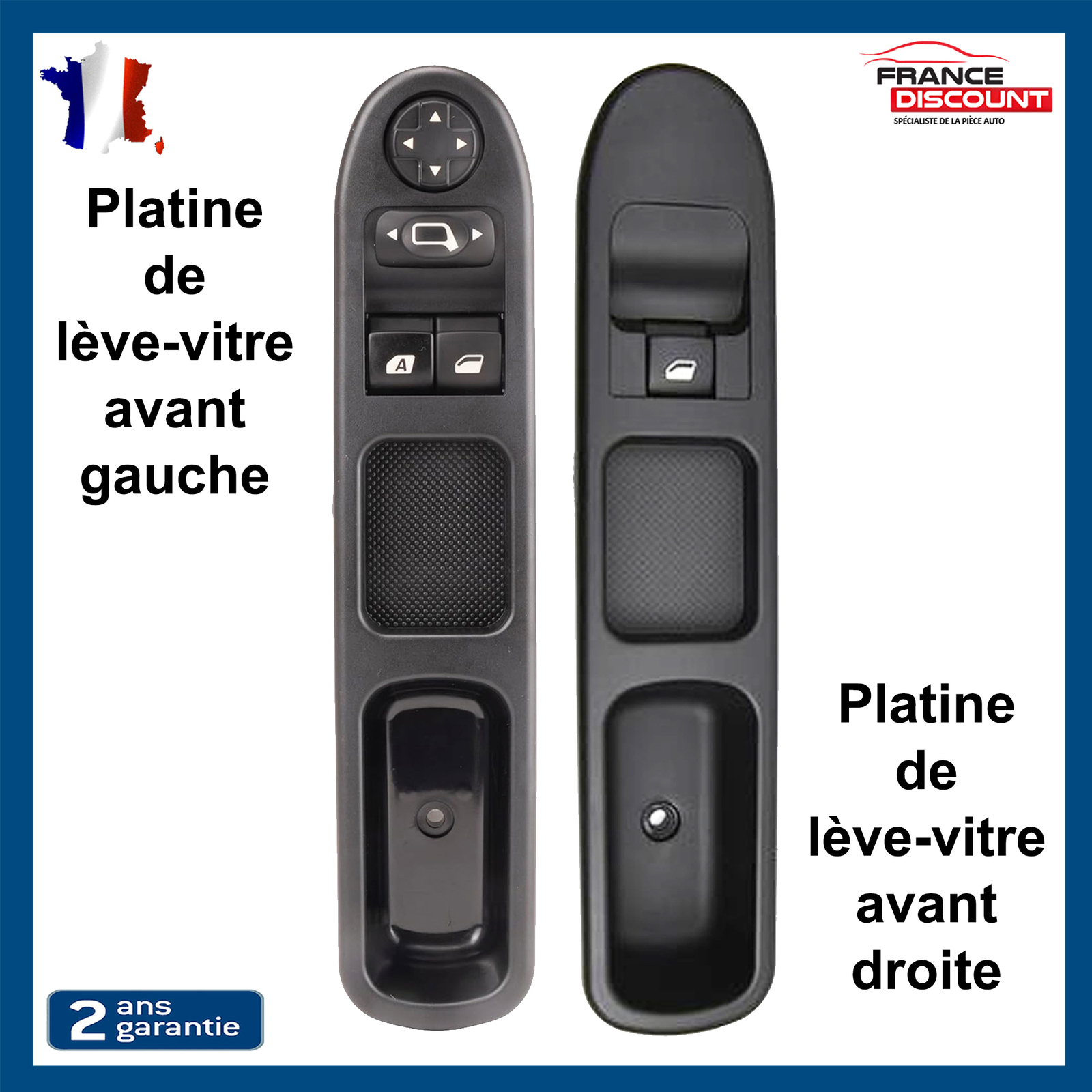 Platines de lève-vitre avant finition d'origine pour CITROËN C3 PICASSO 6554QK