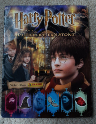 Harry Potter und der Stein der Weisen Panini Stickeralbum - 100% Komplett