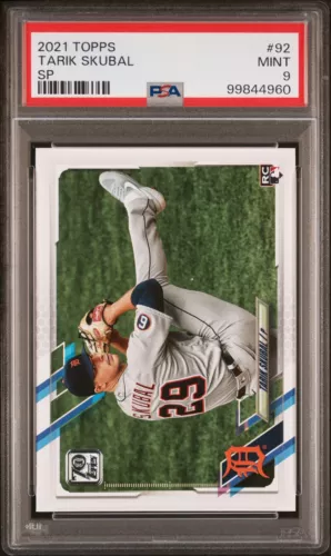 2021 TOPPS SP #92 TARIK SKUBAL ROOKIE RC PSA 9