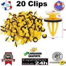 20 Clips Fixation Panneau Porte Garniture Renault Clio Dacia Duster Sandero ...