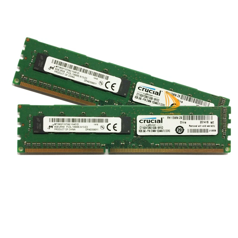 For Micron 4x 8GB 2RX8 10600E DDR3L-1333Mhz 240PIN Desktop ECC Memory RAM DIMM - Image 2 of 4