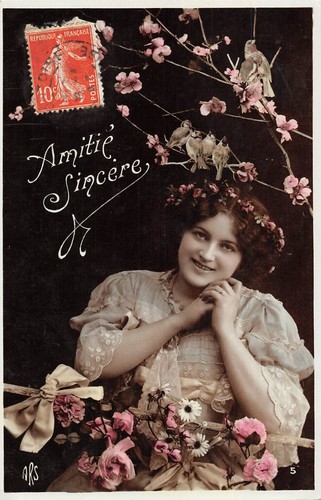 CPA Fantaisie Illustrateur Bianchi - Carte Postale Ancienne, Femme, Noir Et Blanc, France 1900
