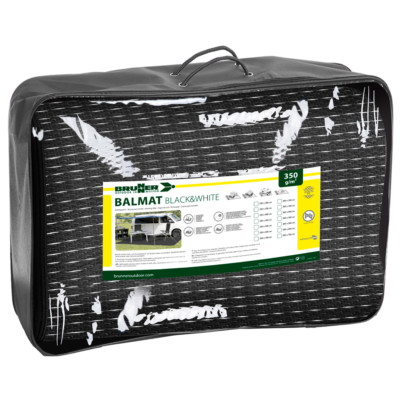 Brunner Veranden- und Markisenmatte Camping Balmat 350g/m² schwarz/weiß