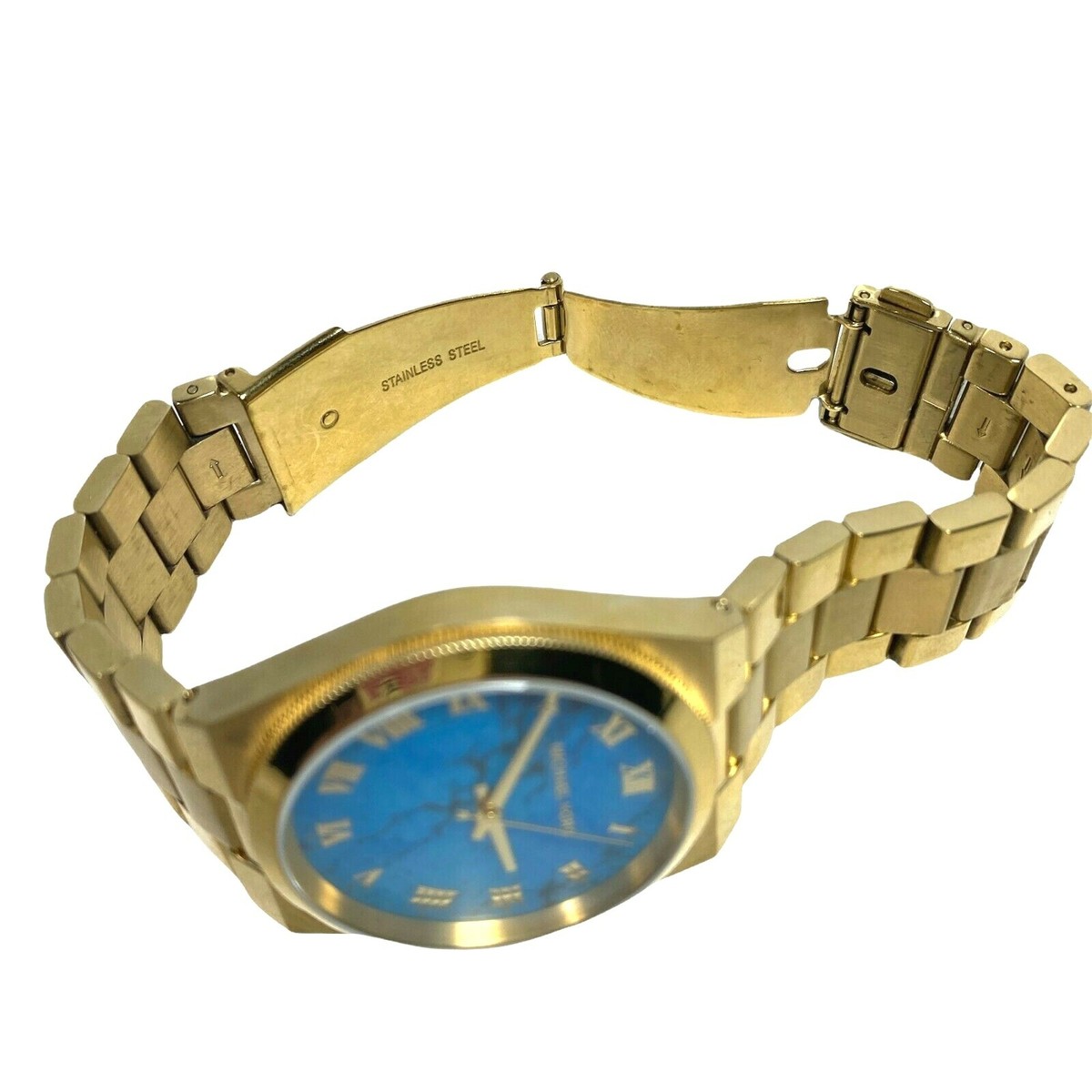 Michael Kors MK5894 Turquoise Dial Womens Watch Gold Stainless