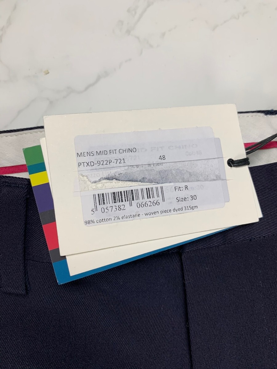 🔥75% OFF🔥 [SALE] Paul Smith Mid Fit Dark Navy Chino Pants | eBay 