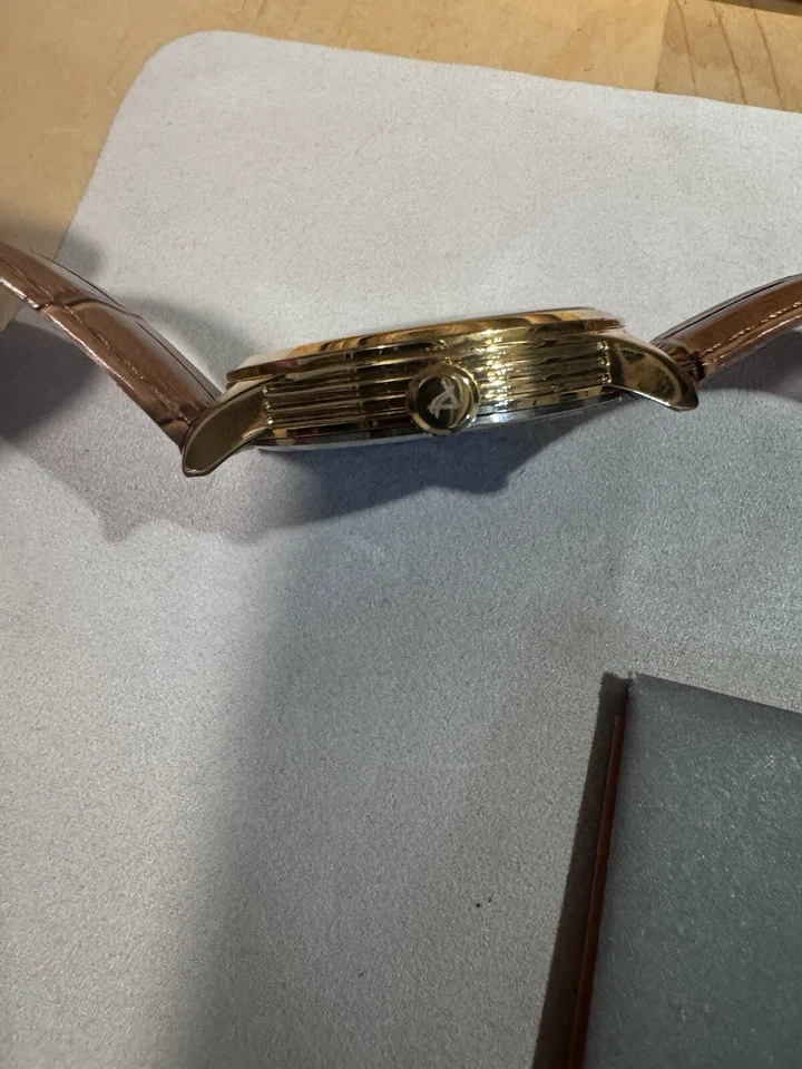 Reloj Pulsera August Steiner RETROGRADE DAY AS8209YGBR Multifunción Blanco y Dorado Foto 3 de 4