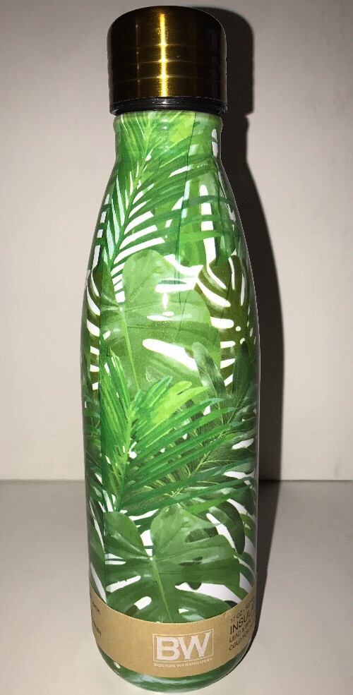 BOSTON WAREHOUSE DBL Insulated Bottle, 17oz, Tropical, Vacuum Sealed, 24 hr Cold