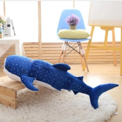 75cm Large Size Soft Shark Plush Toy Big Creative BLUE Whale