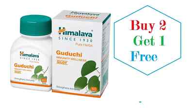 Himalaya Guduchi Tab Buy 2 Get 1 Free | Natural Immunity support | 60 Tab Each