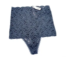 Victoria’s Secret Lace Thong ~Blue Storm~ Size: XS [New With Tags]