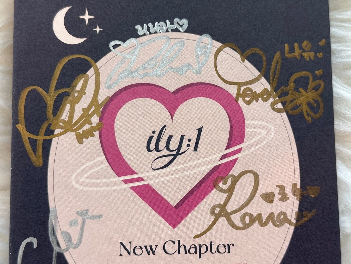 ILY:1 - ALL MEMBER Autograph(Signed) PROMO ALBUM KPOP | eBay