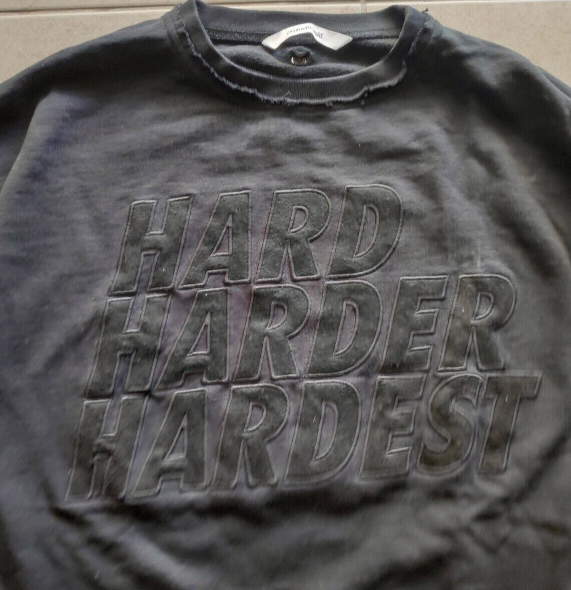 【未使用】ZADIG＆VOLTAIRE かぶりシャツ 星 ブルーグレー ピンク 未使用】ZADIG＆VOLTAIRE かぶりシャツ 星 ブルーグレー ピンク 未使用