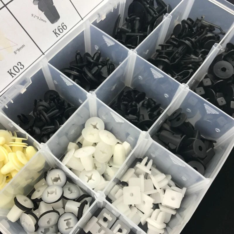240Pcs 12 Sizes Interior Door Trim Plastic Panel Retainers Clips Kit For Car SUV — 第 4/4 张图片