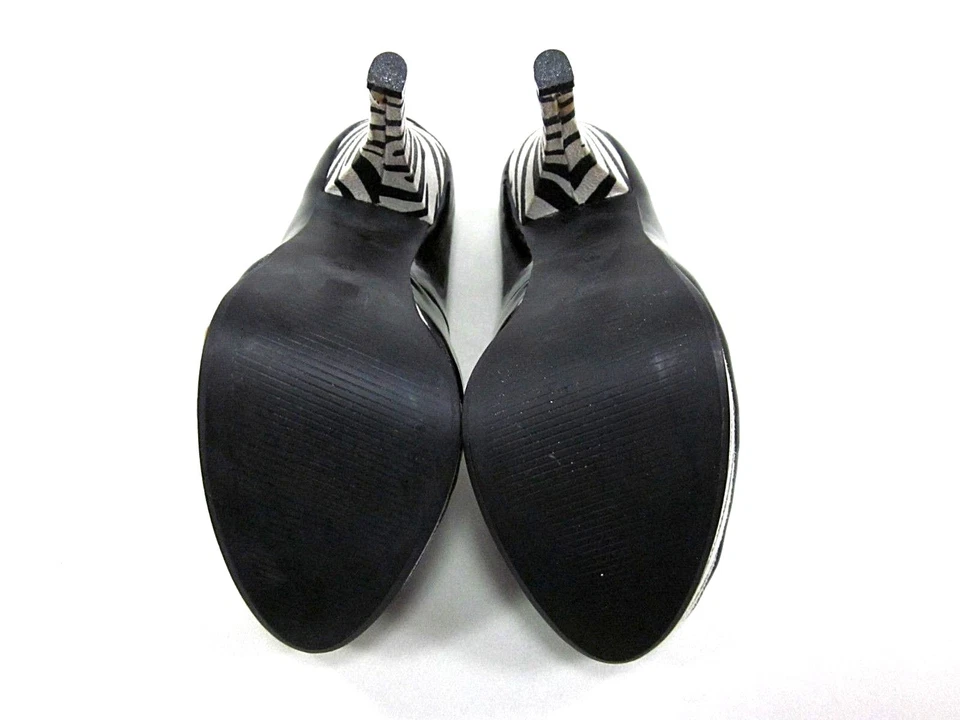 LUICHINY WOMEN'S WISP PER, BLACK/ZEBRA, US SIZE 5.5, MEDIUM, NEW/DEFECT W/O BOX - Image 4 of 4