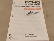 ECHO CHAIN SAW OPERATOR'S MANUAL CS-900EVL