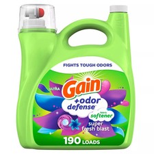 Gain + Odor Defense Liquid Fabric Softener, Super Fresh Blast Scent, 140 fl oz 0.16 per gallon