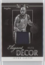 2018-19 Panini Noir Elegant Décor Rookie Jerseys 46/65 Jevon Carter #ED-JCT 5yi