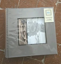 New Fabric Frame Cover Photo Album 200 Pockets Holds 4×6 Horizontal Prints