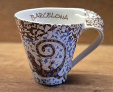 Antoni Gaudi,Porzellantasse BARCELONA,Mosaik ...