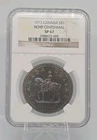 1973 CANADA SILVER $1 RCMP CENTENNIAL NGC SP67 With Toning