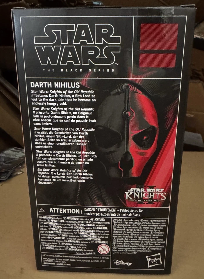 Star Wars Black Series Old Rebuplic Darth Nihilus Action Figure Hasbro - Image 2 of 2