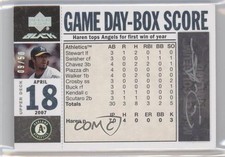 2007 Upper Deck Black Game-Day Box Score 9/50 Dan Haren #GDB-DH Auto 0o9