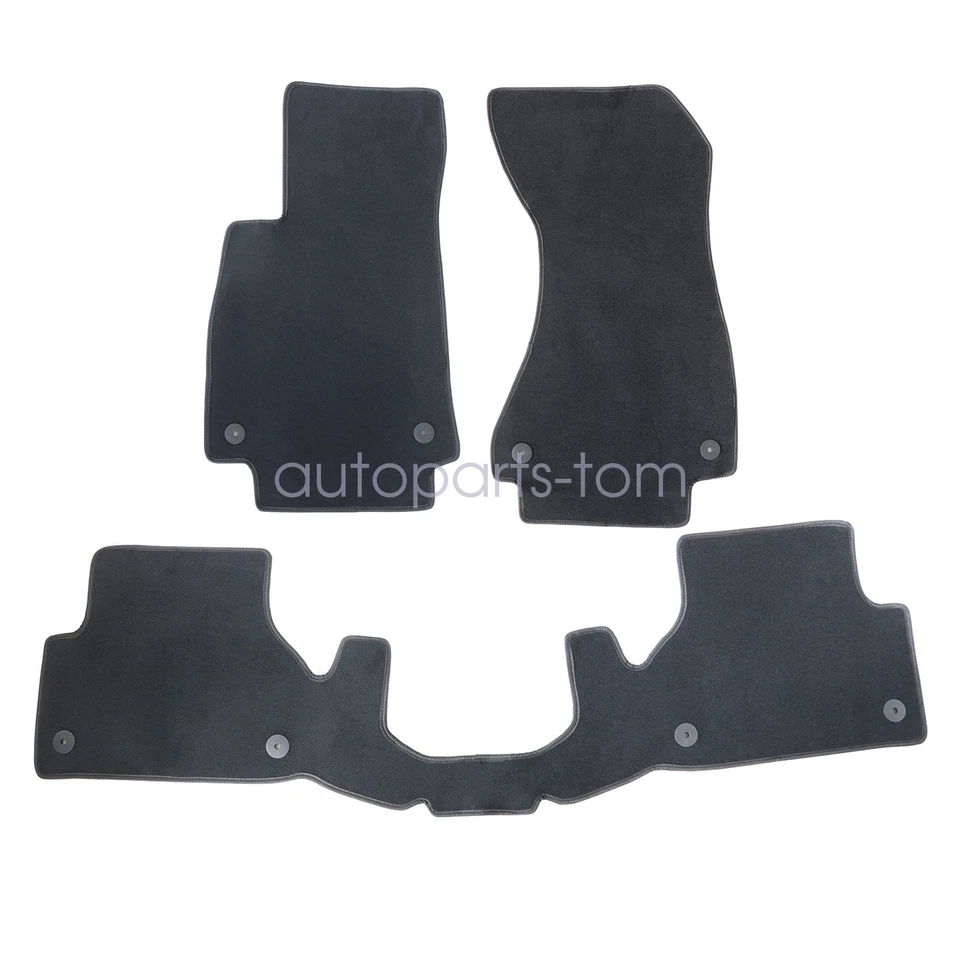 Floor Mats Carpet Replacement For 2018-2024 Audi A5 RS5 S5 Sportback Velour New - Image 4 of 4