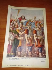 Stampa da libro d'epoca. Morte di Costantino, 1939