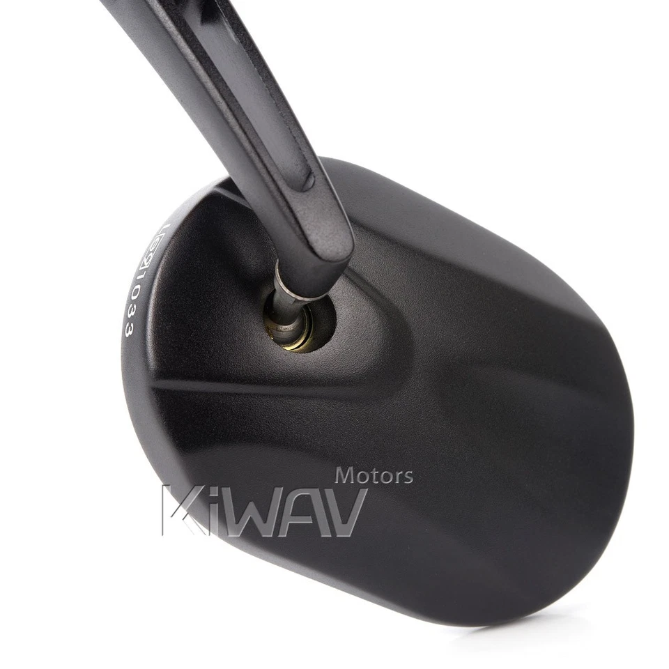 rétroviseur  noir carré CNC aluminum 8mm 1.25pitch pour Vespa GTS GTV GT LX LXV - Photo 3/4