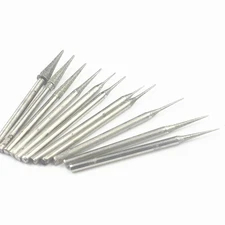 CAMAQUI 2.35mm Shank Tapered Head Diamond Grinding Burr Drill Bits Sets for... 