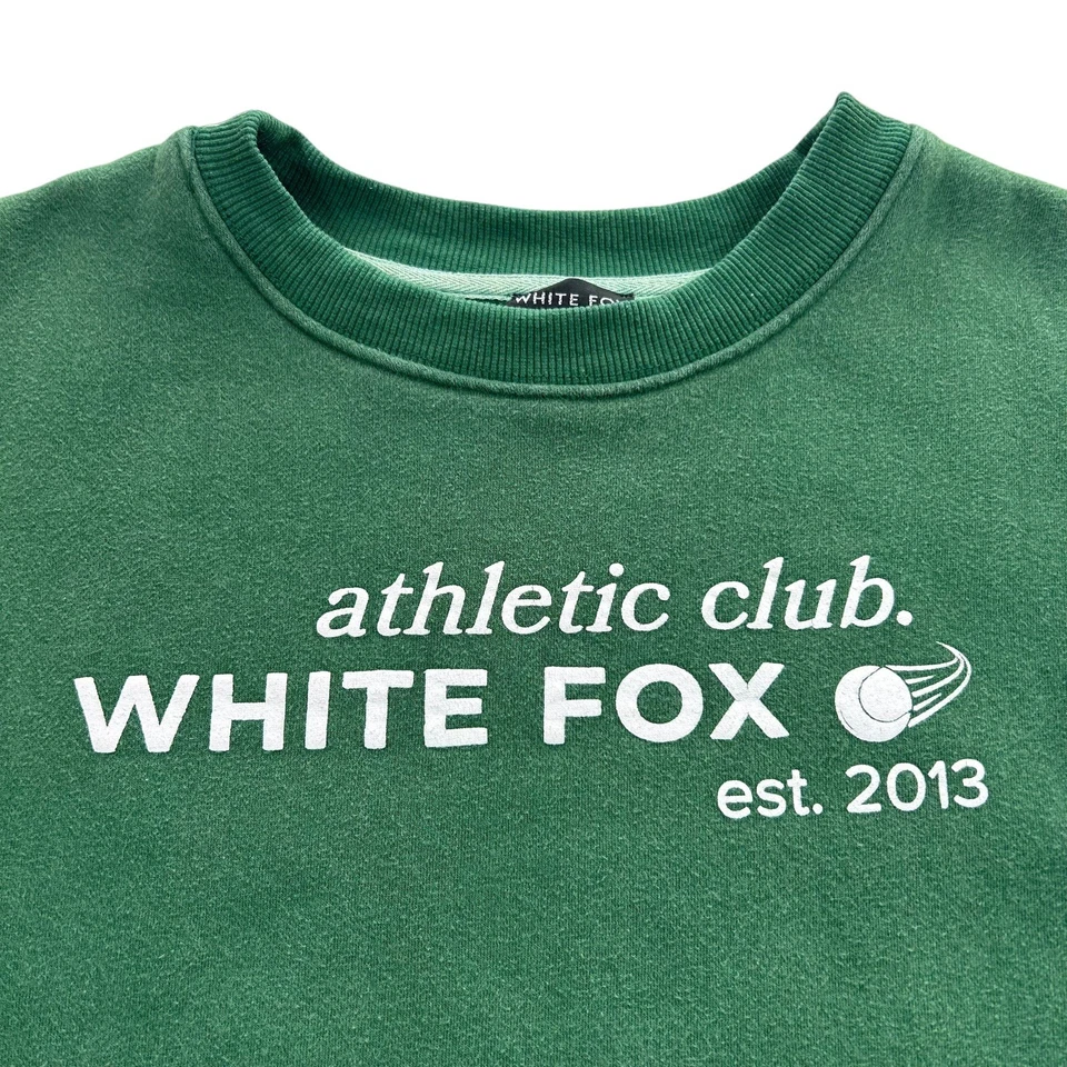 WHITE FOX Athletic Club Graphic Crewneck Sweatshirt Size S/M Small - Medium WMNS - Image 3 of 4