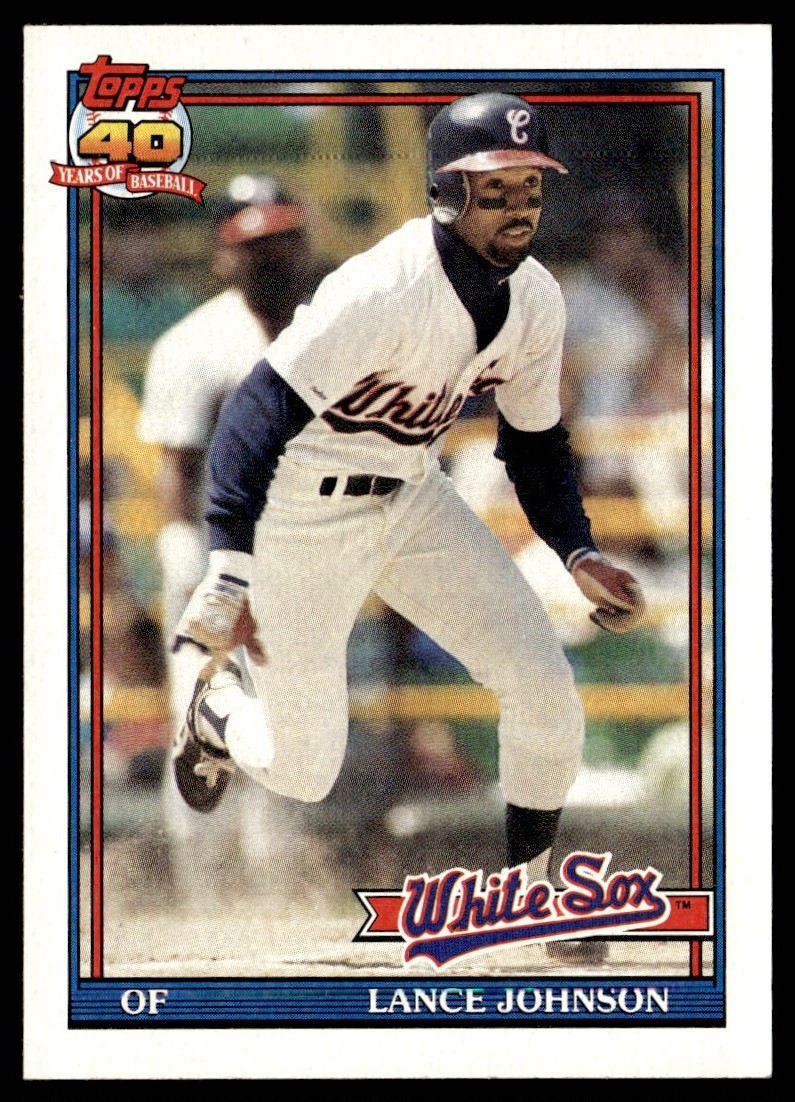 1991 Topps Lance Johnson Chicago White Sox #243