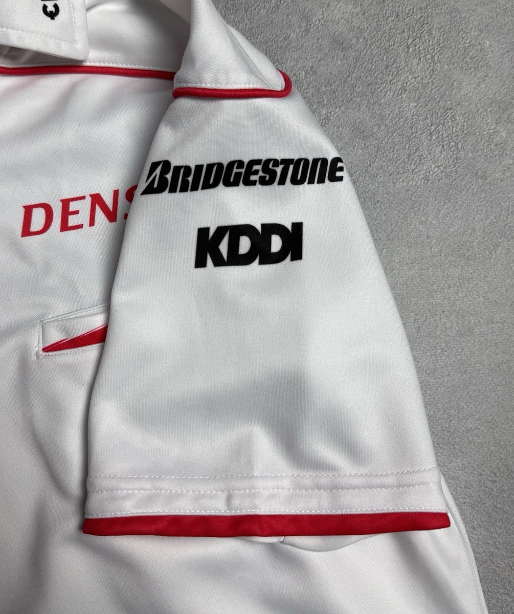 F1 パナソニック TOYOTA ポロシャツチーム Lサイズ TOYOTA Panasonic Formula 1 Racing Team Mens White Polo Shirt