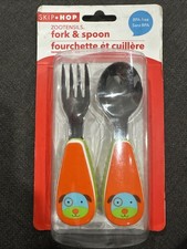 Skip Hop Toddler Utensils, Zootensils Fork  Spoon Set Dog