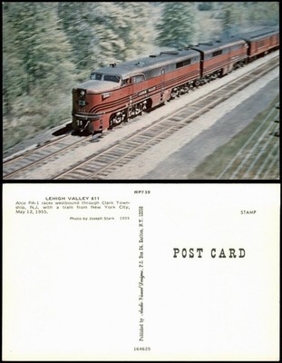 Ansichtskarte  LEHIGH VALLEY 611 Eisenbahn Zug Railway USA 1955