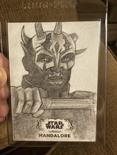 Topps Star Wars HyperSpace 2025 Sketch Card 1/1 Darth Maul Signed by Artist RARE