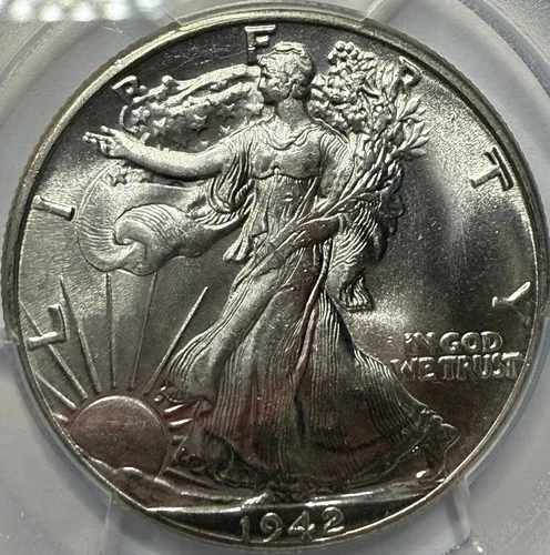 1942 Walking Liberty Half Dollar PCGS MS64 Exact Coin Imaged