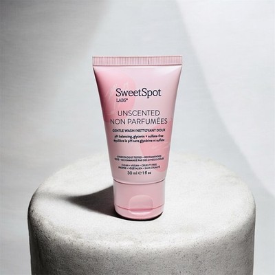 4x - SweetSpot Labs UNSCENTED pH Balancing Gentle Wash Travel 1oz/30ml SEALED
