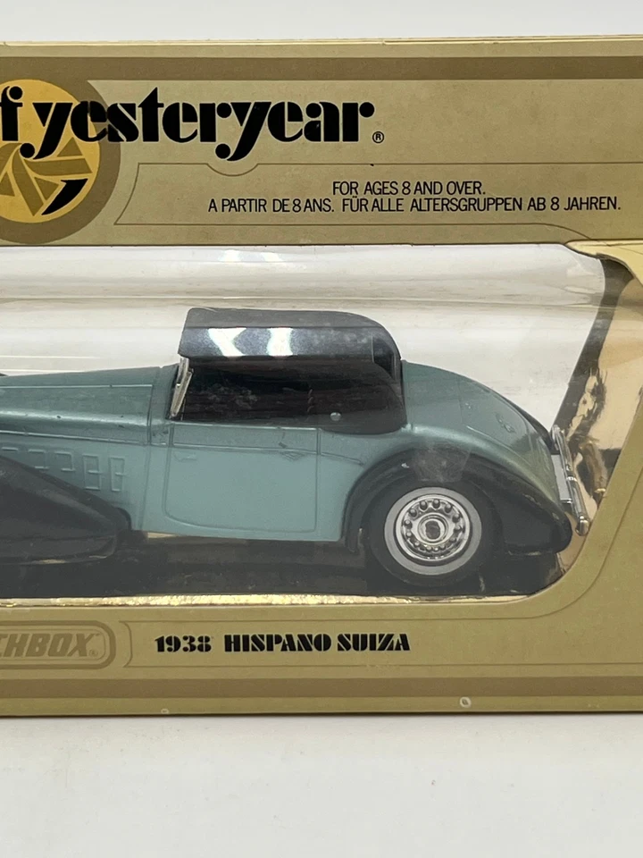 Matchbox Models of Yesteryear Y-17 1938 Hispano Suiza Convertible Lesney w/ Box - Image 2 of 4