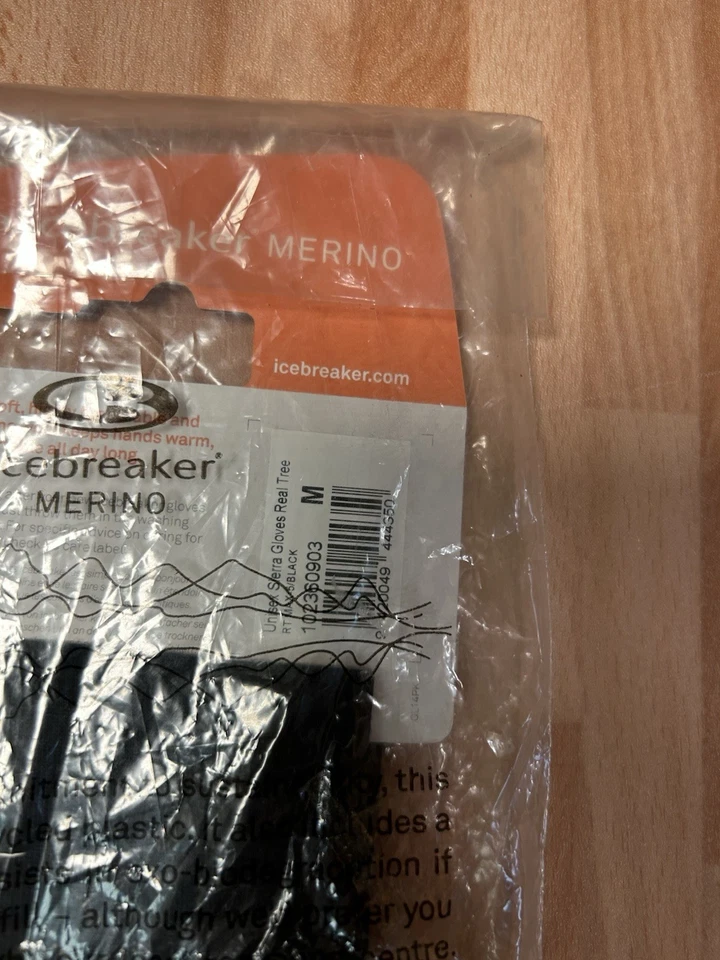 Guantes ligeros Icebreaker polar real 88 % lana merino unisex adulto mediano Foto 4 de 4