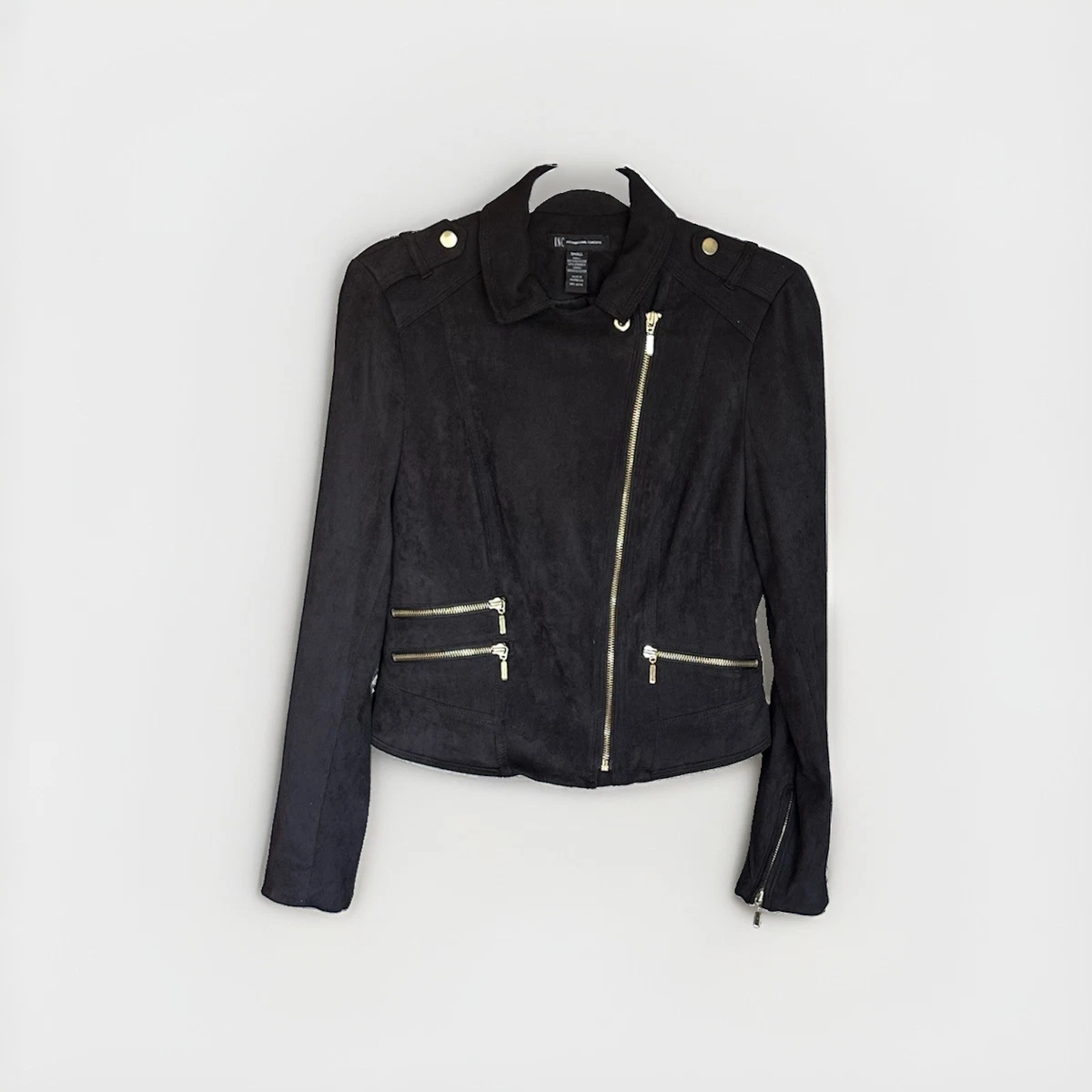 Black Suede Coats, Jackets & Vests for Women for sale - eBay