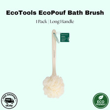 EcoTools EcoPouf Bath Brush w/ Long Handle | Eco Friendly | 1 Count