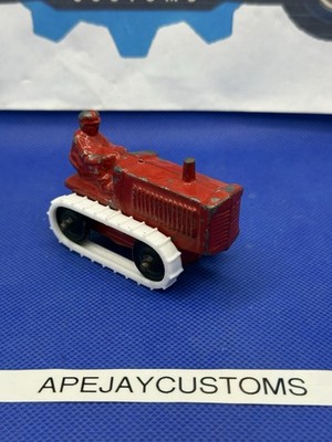3'' Kilgore  Cast Iron T-80 t-81 Red Crawler Tractor Bulldozer with new tracks